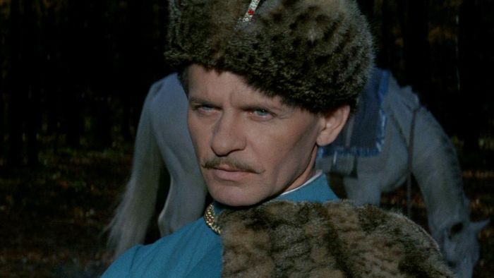 Tadeusz Łomnicki w kadrze z filmu Pan Wołodyjowski